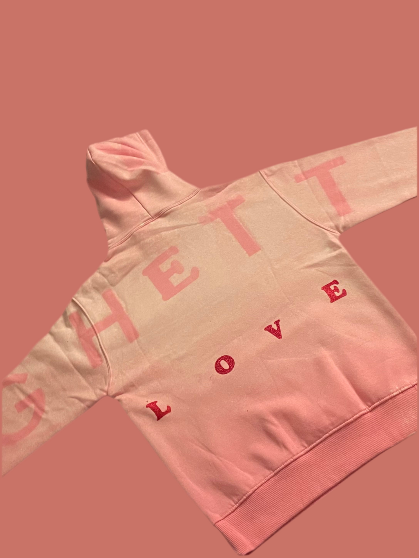 Loud & luv Ghetto love 🔥” PINK HOODIE”