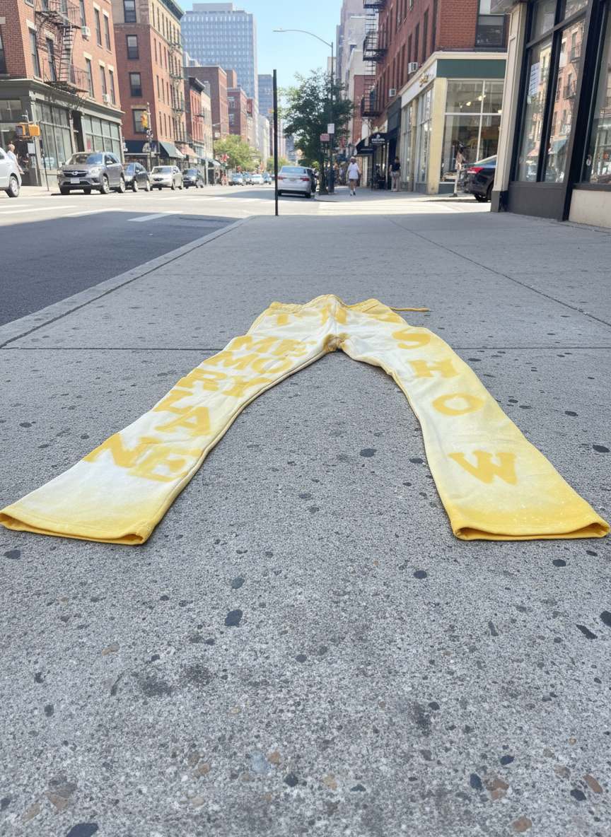 One of one lemon head pants