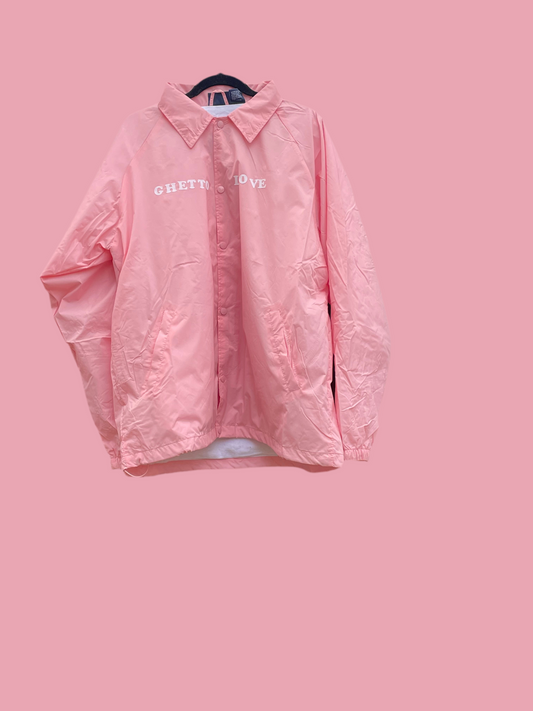 🔥 Pink Ghetto Love Coaching Jacket 🔥