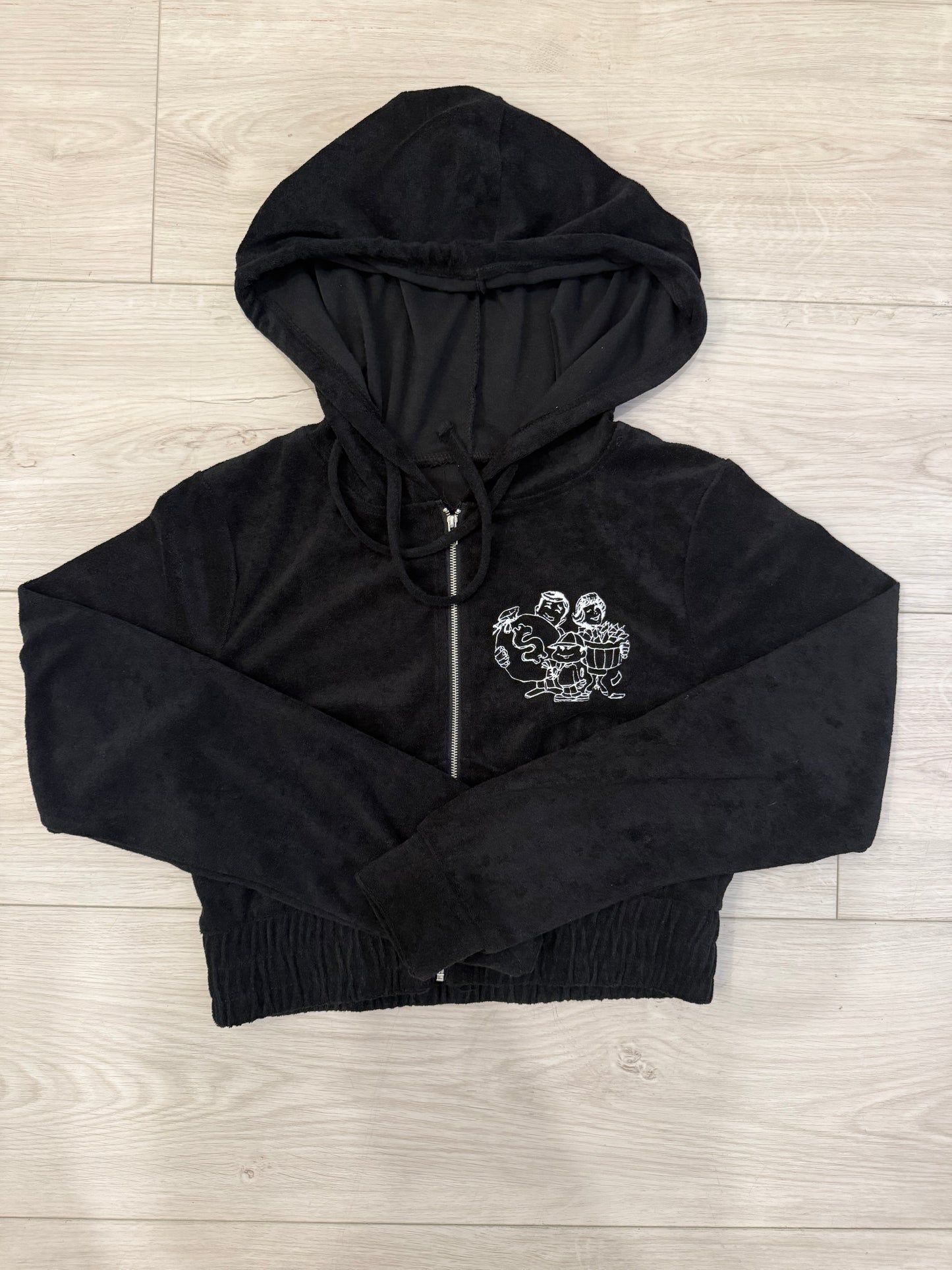 Wealthy Citizens Crop Hoodie